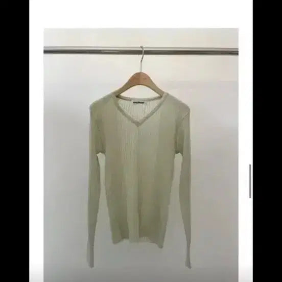 [BUNJANG] Amiement See-through Knit Top / 아미먼트 시스루 니트 민트색 팜