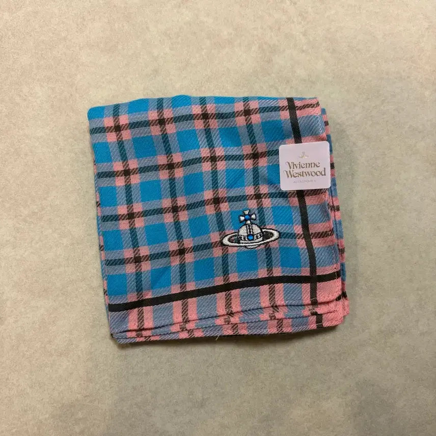 [BUNJANG] Vivienne Westwood Check Pattern Handkerchief / 비비안웨스트우드 손수건