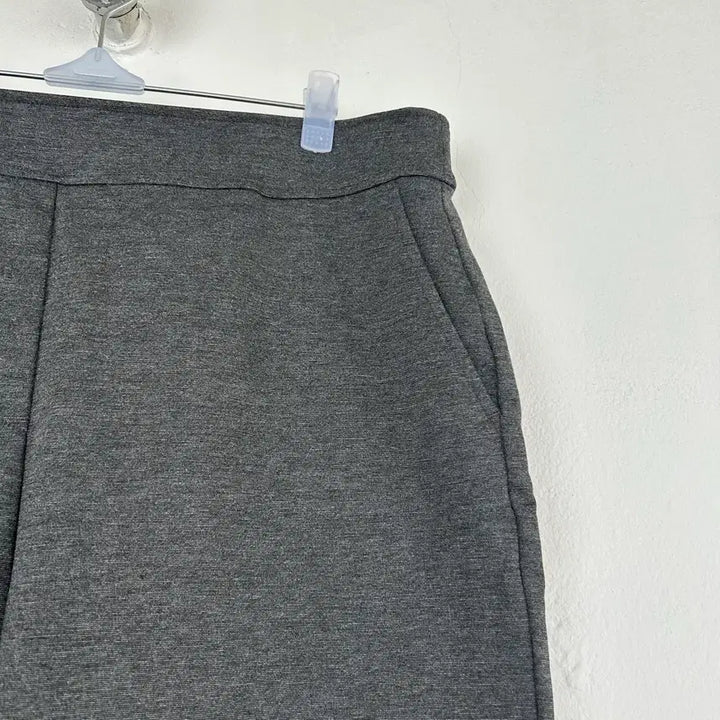 [BUNJANG] Charcoal Gray Wide Slacks Pants / 차콜 그레이 와이드 슬렉스 팬츠