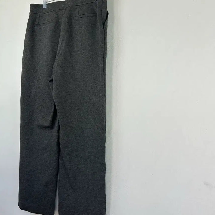 [BUNJANG] Charcoal Gray Wide Slacks Pants / 차콜 그레이 와이드 슬렉스 팬츠