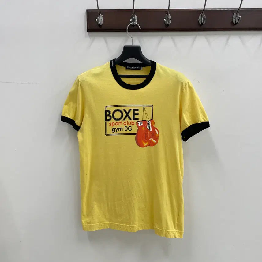 [SOLD OUT] 돌체앤가바나 공용S-M 복싱 로고 링거 반팔 티셔츠