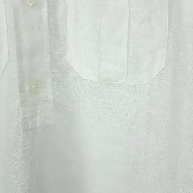 [SOLD OUT] 폴로 랄프로렌 린넨 풀오버 반팔 셔츠 아이보리 M20242