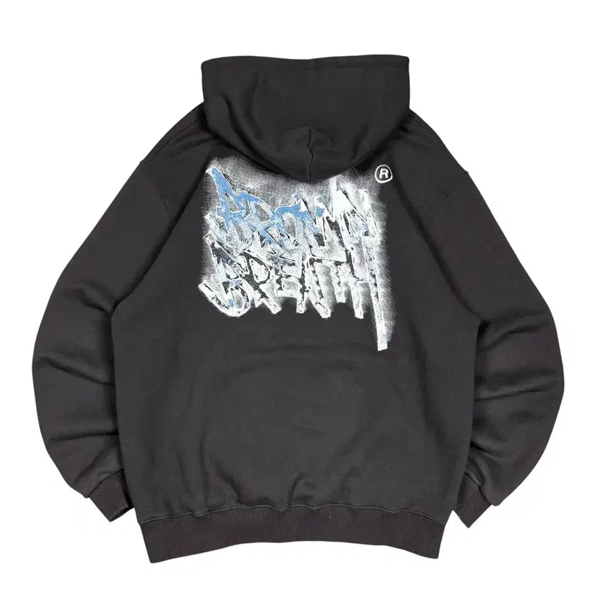 [BUNJANG] Brownbreath Charcoal Hoodie / 브라운브레스 차콜 후드티
