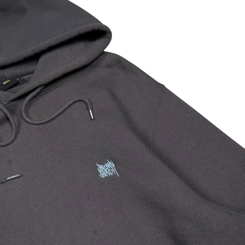 [BUNJANG] Brownbreath Charcoal Hoodie / 브라운브레스 차콜 후드티