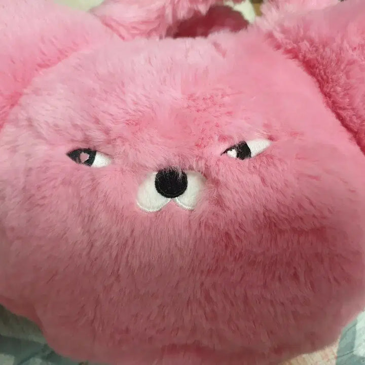 [BUNJANG] Wasabi Bear Face Crossbody Bag - Pink / 하트뿅뿅 와사비베어 얼굴 크로스가방 핑크 팔아요