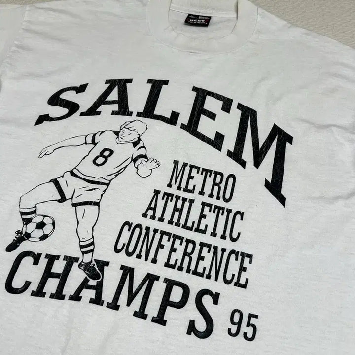 [BUNJANG] Salem Soccer Graphic T-shirt (L) / 90s 빈티지 Salem 축구 티셔츠 L사이즈