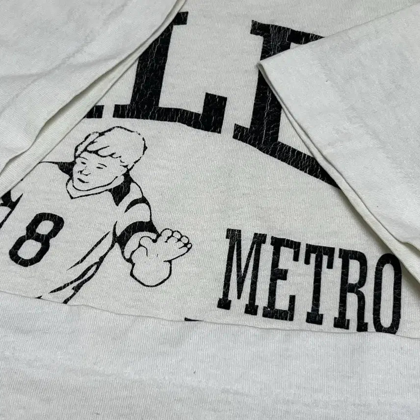 [BUNJANG] Salem Soccer Graphic T-shirt (L) / 90s 빈티지 Salem 축구 티셔츠 L사이즈