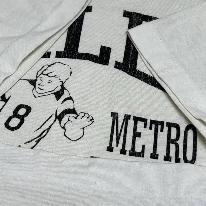 [BUNJANG] Salem Soccer Graphic T-shirt (L) / 90s 빈티지 Salem 축구 티셔츠 L사이즈