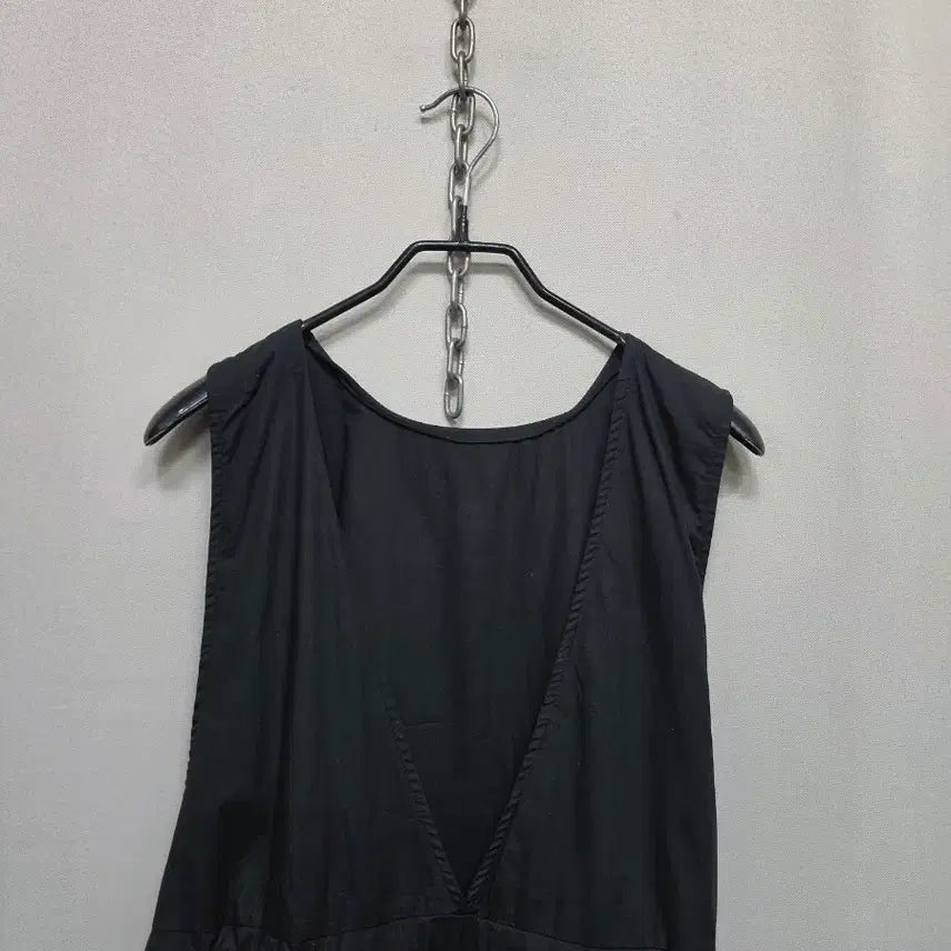 [BUNJANG] Black Sleeveless Long Dress / 블랙 롱 원피스 민소매