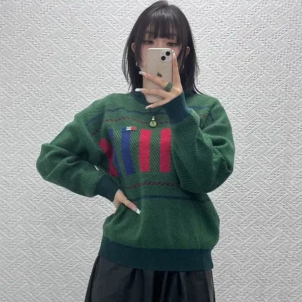 [BUNJANG] Adidas Retro Wool Knit Sweater / 아디다스 희귀 레트로 90&