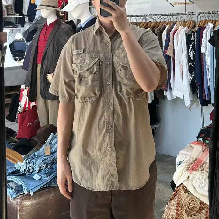 [BUNJANG] Columbia PFG Utility Short Sleeve Shirt (Men&