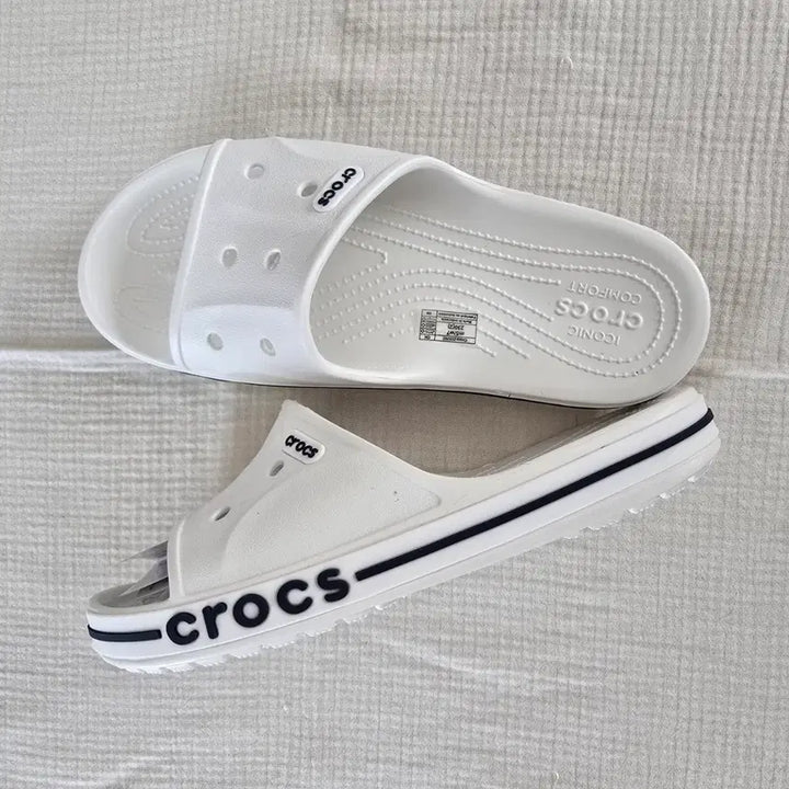 [BUNJANG] Crocs Slide White Slippers / 크록스 슬라이드 화이트 슬리퍼