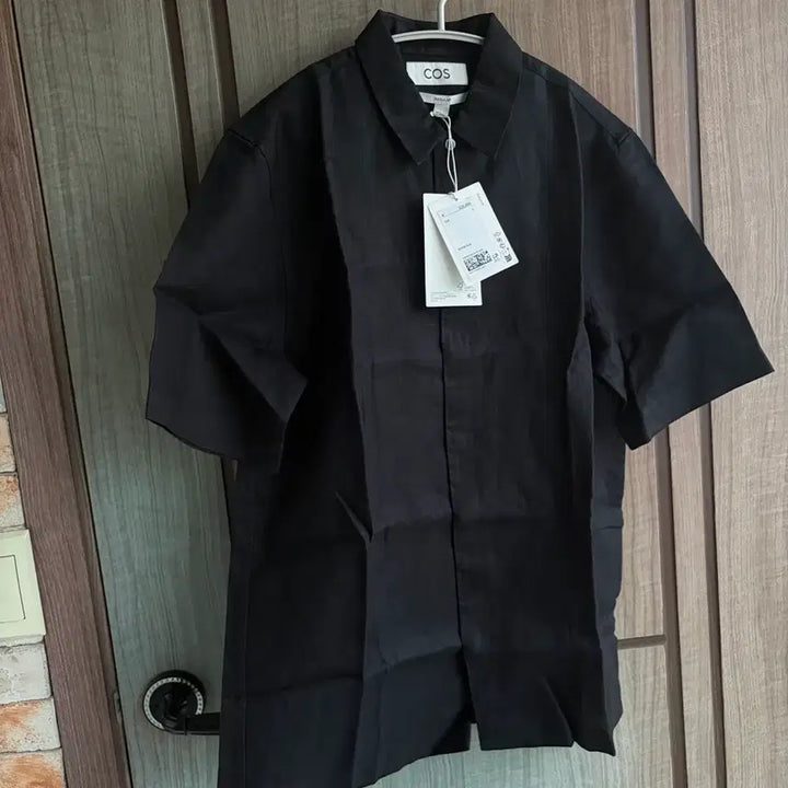 [BUNJANG] COS Recycled Linen Oversized Short Sleeve Shirt / [새상품]코스 COS 리사이클 린넨 오버사이즈 반팔셔츠 블랙