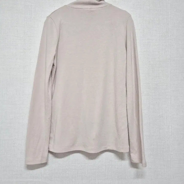[BUNJANG] Beige Turtleneck Long Sleeve T-shirt / 목폴라 긴팔 티셔츠