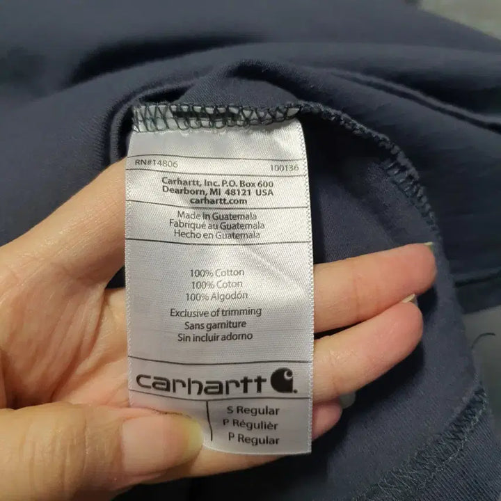[BUNJANG] Carhartt Pocket Original Fit Round Short Sleeve T-shirt S / 칼하트 포켓 오리지널핏 라운드 반팔티  S
