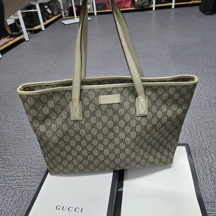 [BUNJANG] Gucci Signature Large Tote Bag / [특가][정품] 구찌 시그니처 라지 토트백