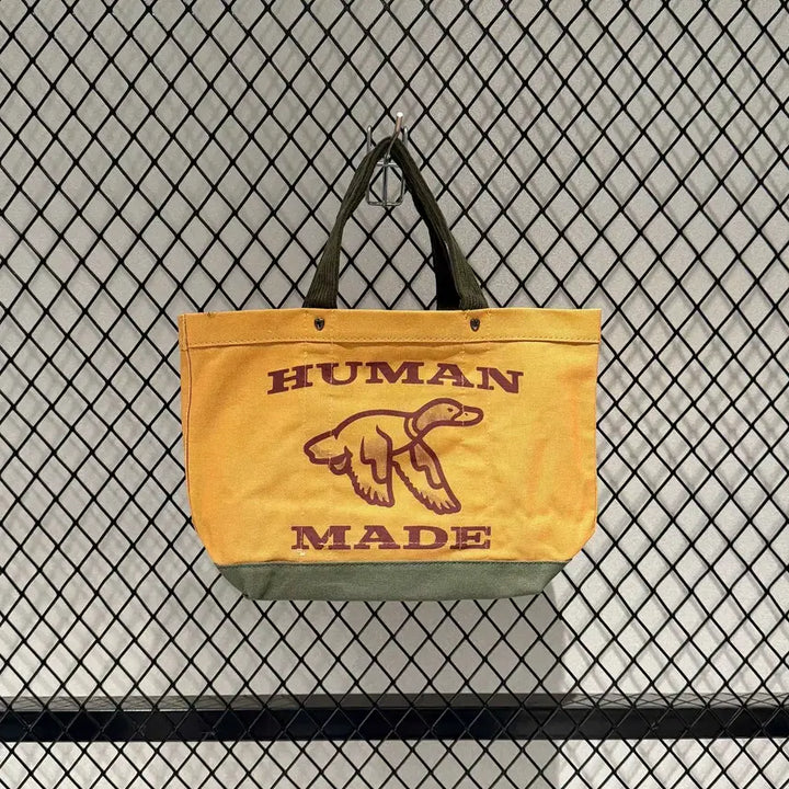 [BUNJANG] Human Made Clutch Tote Bag Yellow Casual / 휴먼메이드 클러치백 토트백 예로우 캐쥬얼