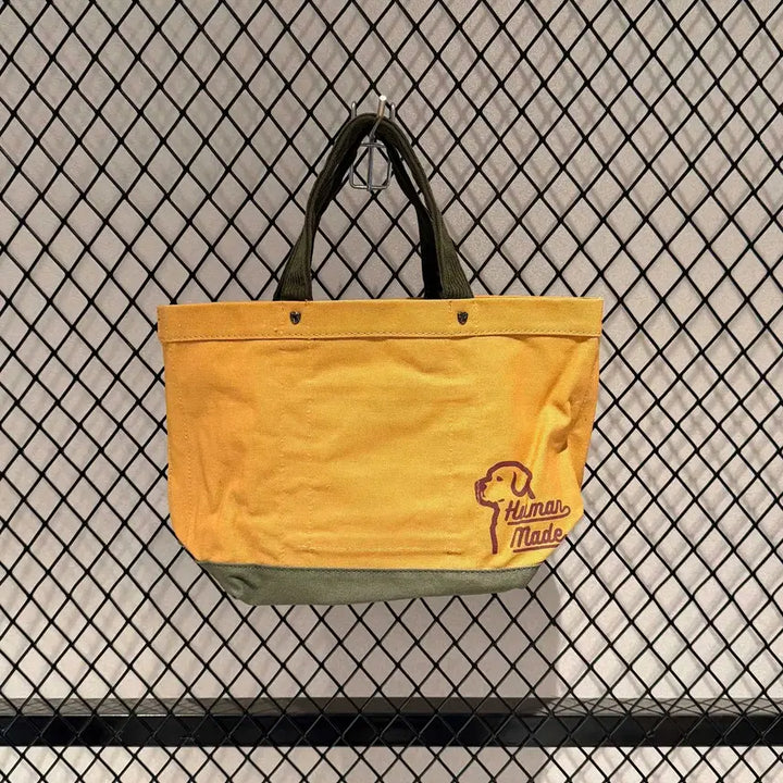 [BUNJANG] Human Made Clutch Tote Bag Yellow Casual / 휴먼메이드 클러치백 토트백 예로우 캐쥬얼
