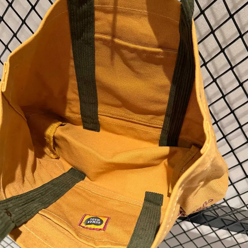 [BUNJANG] Human Made Clutch Tote Bag Yellow Casual / 휴먼메이드 클러치백 토트백 예로우 캐쥬얼