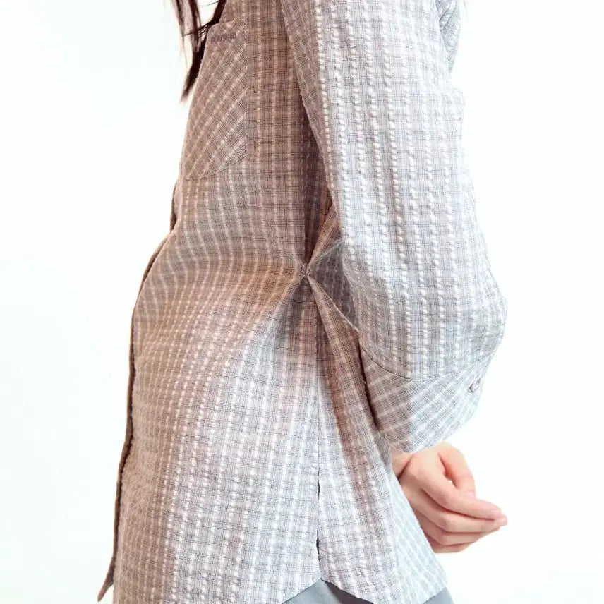 [SOLD OUT] 코이세이오 라운드 카라 카프리 셔츠 애쉬 핑크 1