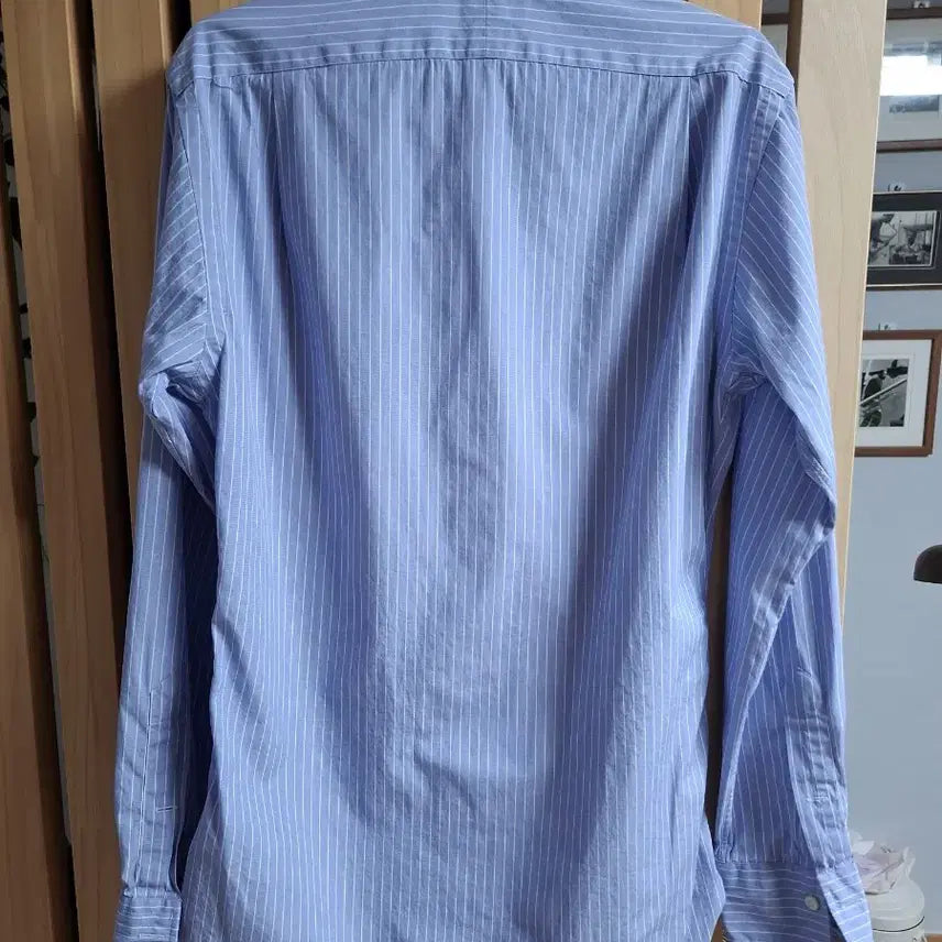 [BUNJANG] Polo Ralph Lauren Striped Shirt - Sky Blue / 폴로 랄프로렌 스트라이프 셔츠 하늘색