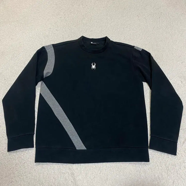 [BUNJANG] Spider Black Sweatshirt L / 스파이더 블랙 맨투맨 티셔츠 기모 L 100