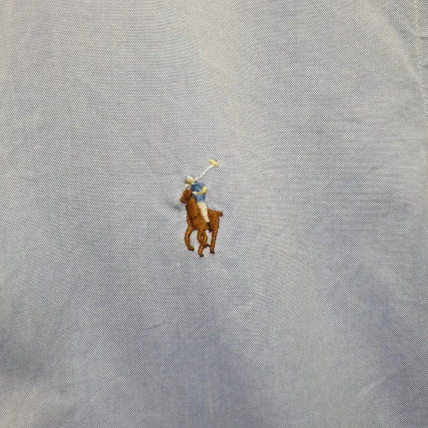 [BUNJANG] Polo Ralph Lauren Oxford Shirt Blue 15 / 폴로 랄프로렌 반팔 옥스포드 셔츠 블루 15