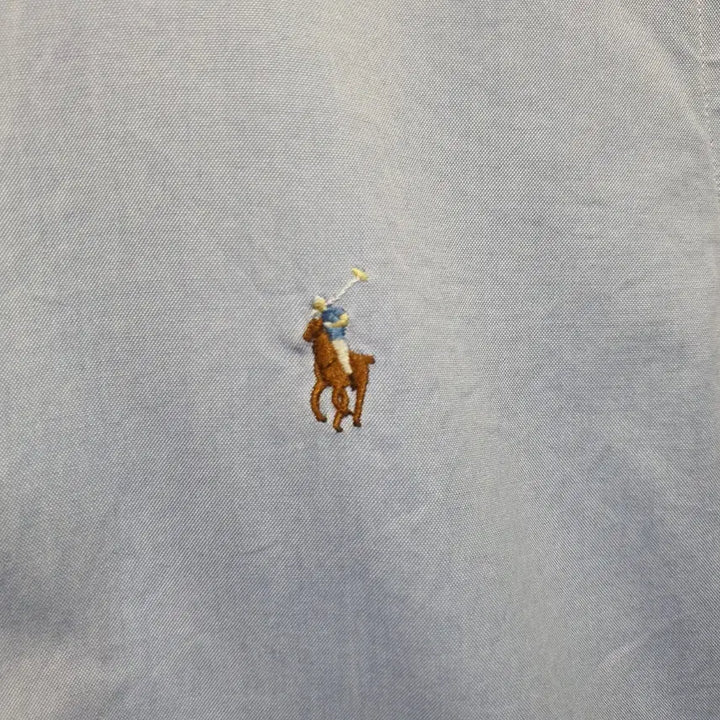 [BUNJANG] Polo Ralph Lauren Oxford Shirt Blue 15 / 폴로 랄프로렌 반팔 옥스포드 셔츠 블루 15