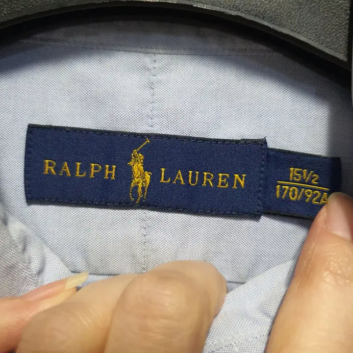 [BUNJANG] Polo Ralph Lauren Oxford Shirt Blue 15 / 폴로 랄프로렌 반팔 옥스포드 셔츠 블루 15