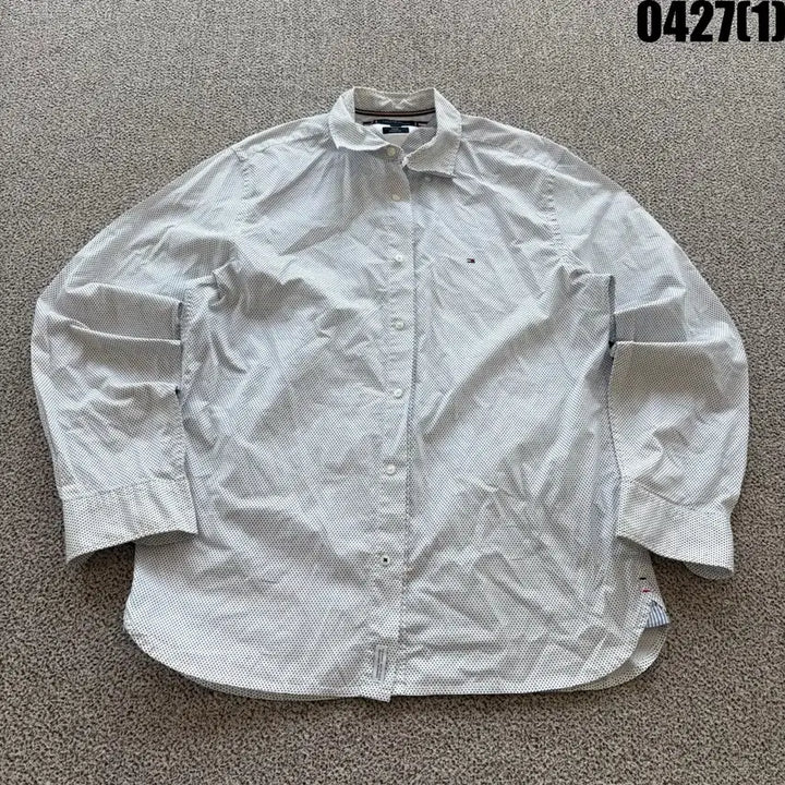 [BUNJANG] Tommy Hilfiger Dot Long Sleeve Shirt / 타미힐피거 도트 긴팔 셔츠 L