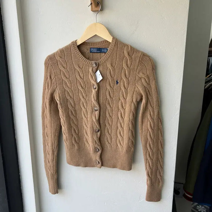 [BUNJANG] Polo Ralph Lauren Cable Wool Cashmere Cardigan / 16788 - 폴로 랄프로렌 케이블 울 가디건 (울 80% 캐시미어 10