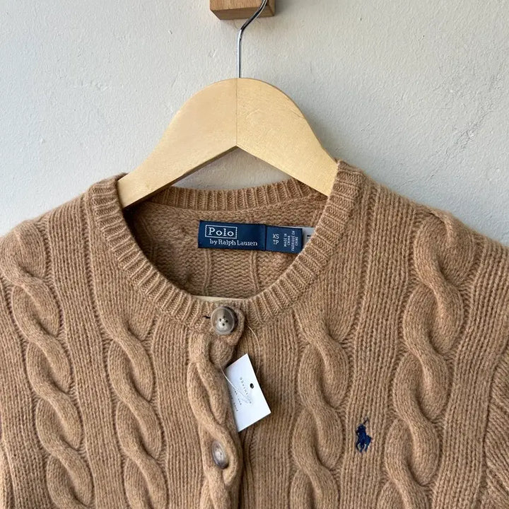 [BUNJANG] Polo Ralph Lauren Cable Wool Cashmere Cardigan / 16788 - 폴로 랄프로렌 케이블 울 가디건 (울 80% 캐시미어 10