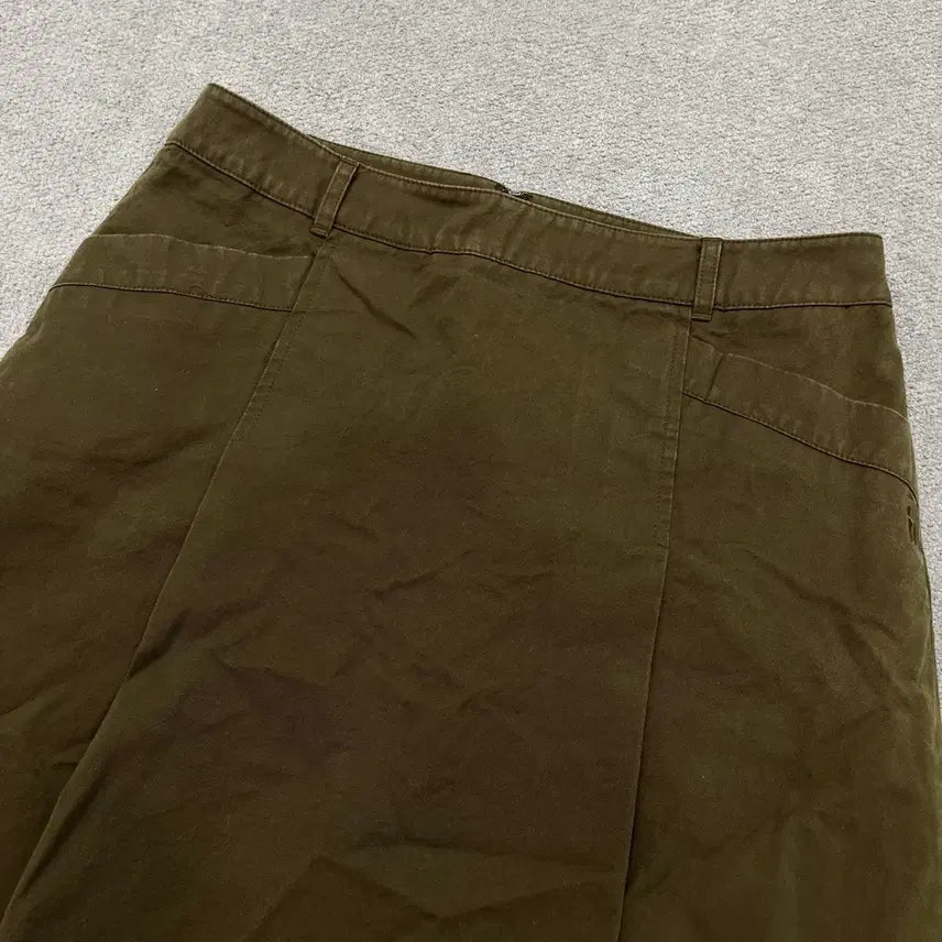 [BUNJANG] Hazzys Cotton Khaki Skirt / M 해지스 코튼 카키 스커트