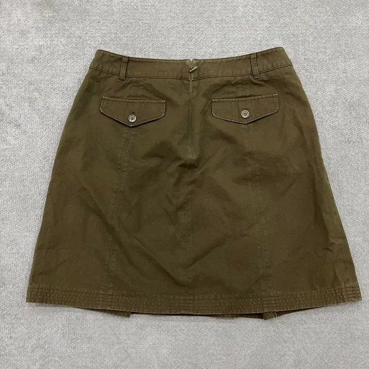 [BUNJANG] Hazzys Cotton Khaki Skirt / M 해지스 코튼 카키 스커트