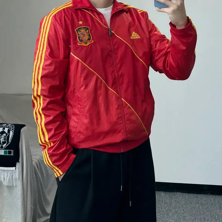 [BUNJANG] Adidas Spain National Team Track Top Windbreaker / 아디다스 12-13 스페인 국대 트랙탑 바람막이