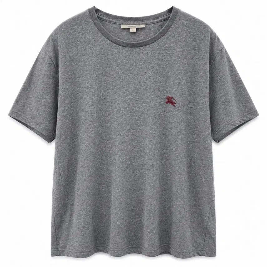 [BUNJANG] Burberry Logo Gray T-Shirt L / 버버리 로고 반팔 티셔츠 회색 L