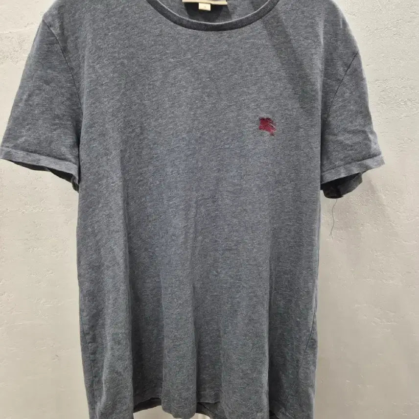 [BUNJANG] Burberry Logo Gray T-Shirt L / 버버리 로고 반팔 티셔츠 회색 L