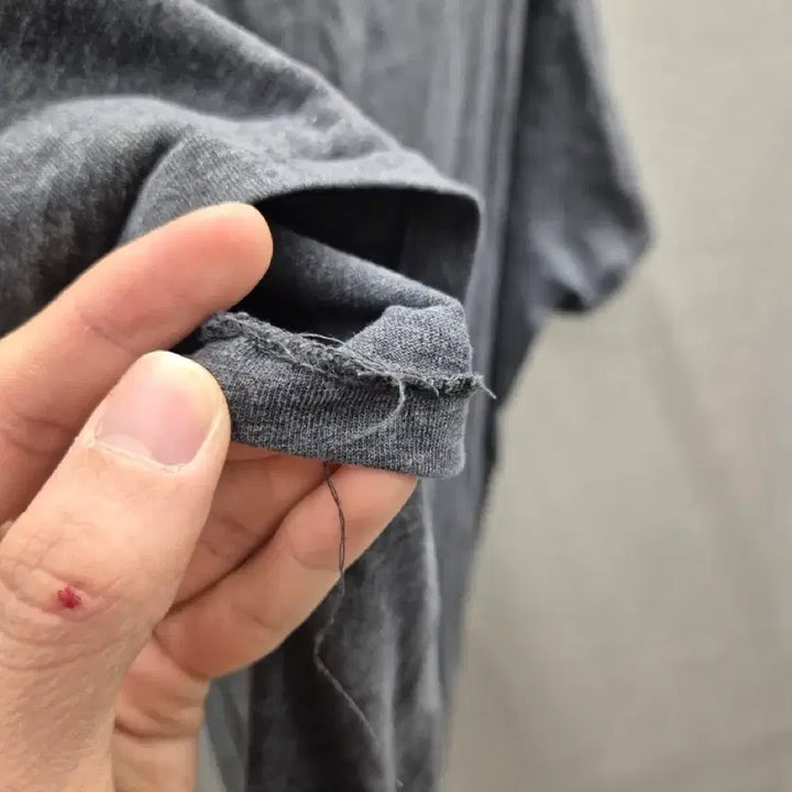 [BUNJANG] Burberry Logo Gray T-Shirt L / 버버리 로고 반팔 티셔츠 회색 L