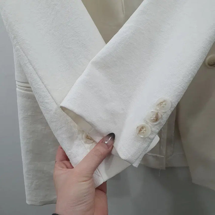 [SOLD OUT] 55 리스트 여성 아이보리 간절기 정장 블레이저 자켓