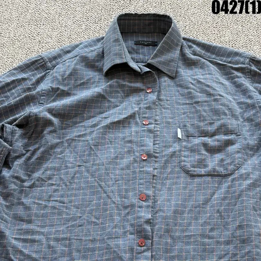 [SOLD OUT] CAESARS 체크 긴팔 셔츠 100
