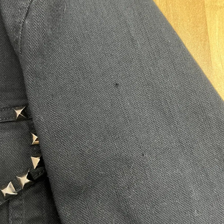 [BUNJANG] Vintage Black Studded Denim Jacket (Size M) / jpn vtg 빈티지 블랙 스터드 데님 자켓 M