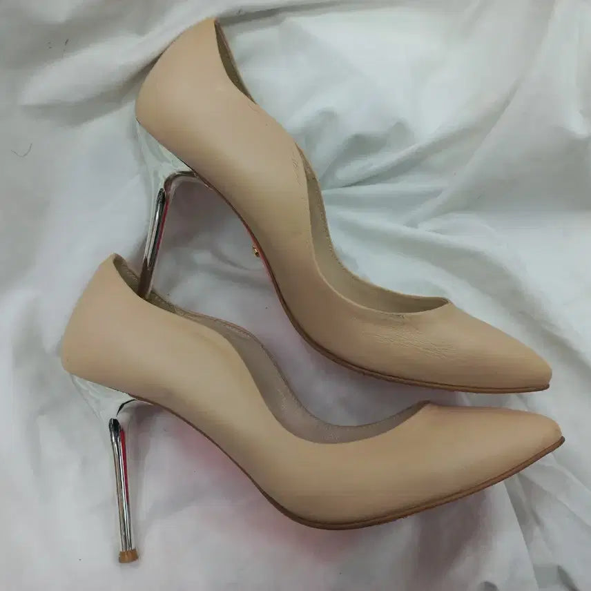 [BUNJANG] Suecomma Bonnie Stiletto Pumps Beige 245mm / 슈콤마보니 스틸레토 펌프스 245mm 베이지