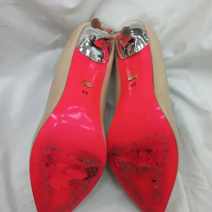 [BUNJANG] Suecomma Bonnie Stiletto Pumps Beige 245mm / 슈콤마보니 스틸레토 펌프스 245mm 베이지