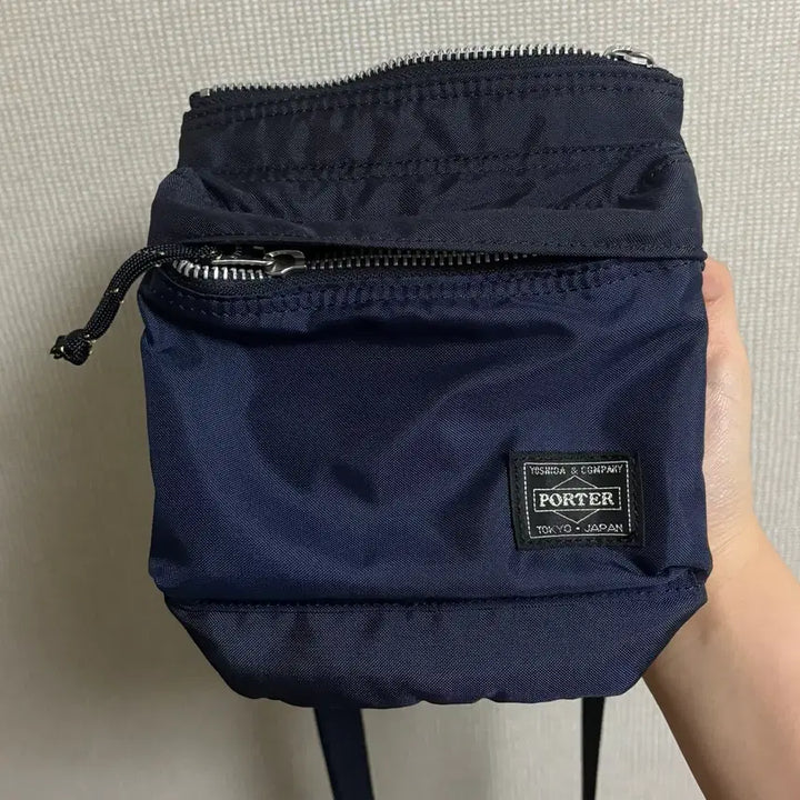 [BUNJANG] Porter Yoshida Force Small Pouch Shoulder Bag Navy / 요시다 포터 숄더백 포스 스몰 파우치 네이비