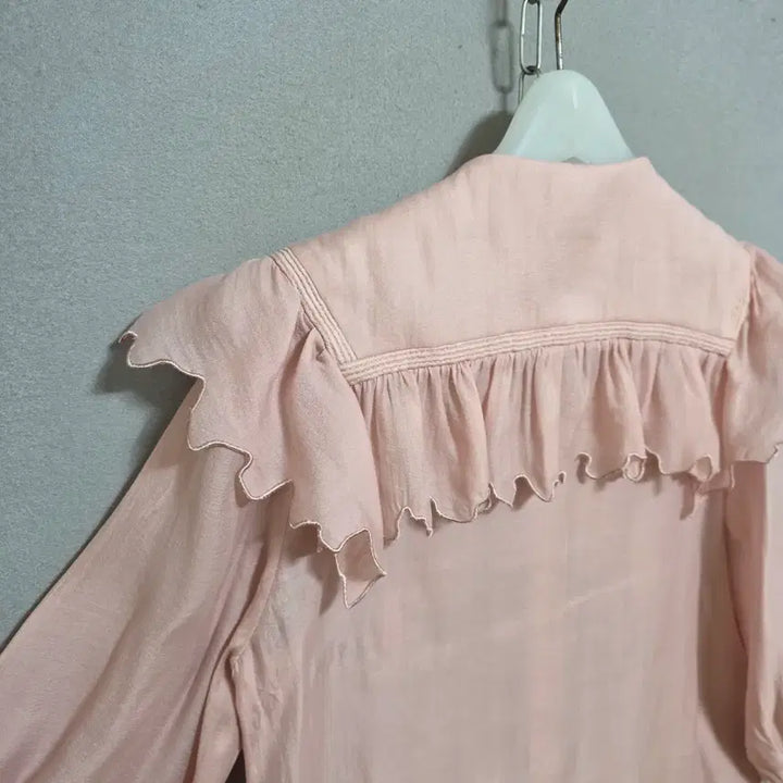 [SOLD OUT] 사틴 플랫카라 여성스런 블라우스 55  n4709