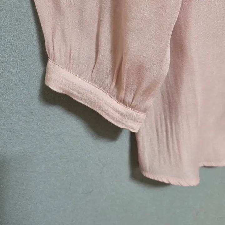[SOLD OUT] 사틴 플랫카라 여성스런 블라우스 55  n4709