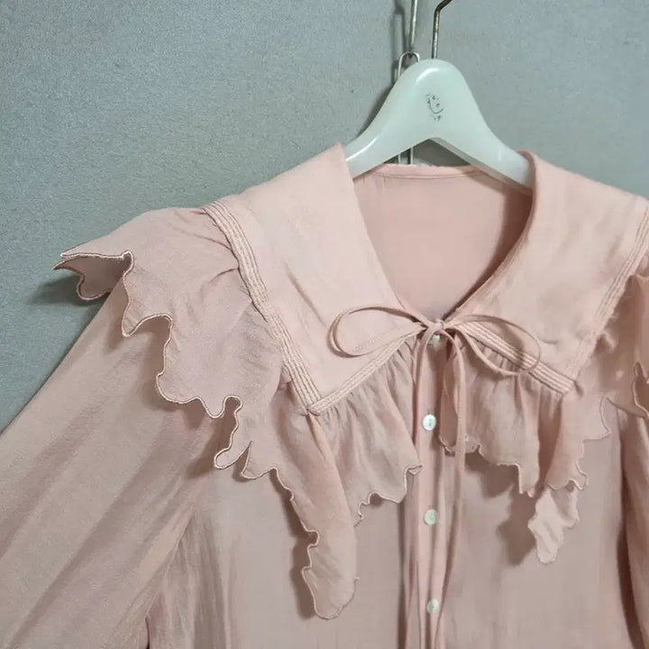 [SOLD OUT] 사틴 플랫카라 여성스런 블라우스 55  n4709