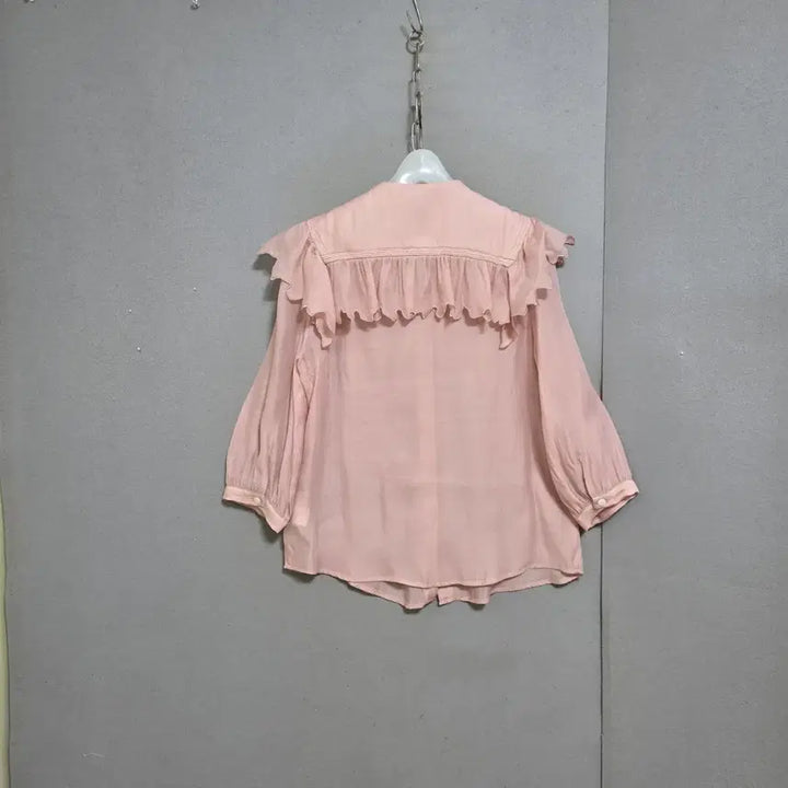 [SOLD OUT] 사틴 플랫카라 여성스런 블라우스 55  n4709