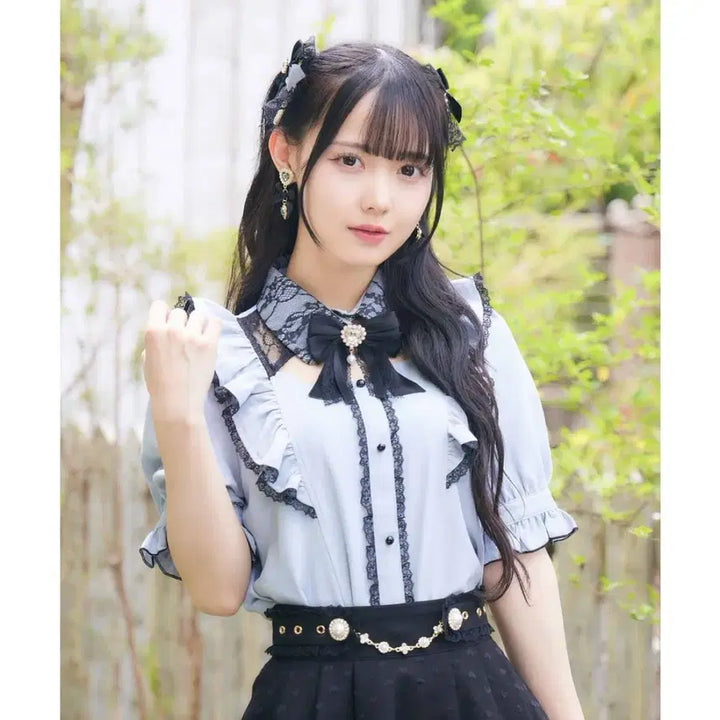 [BUNJANG] 노에미 블라우스 미즈이로 / 노에미 블라우스 미즈이로