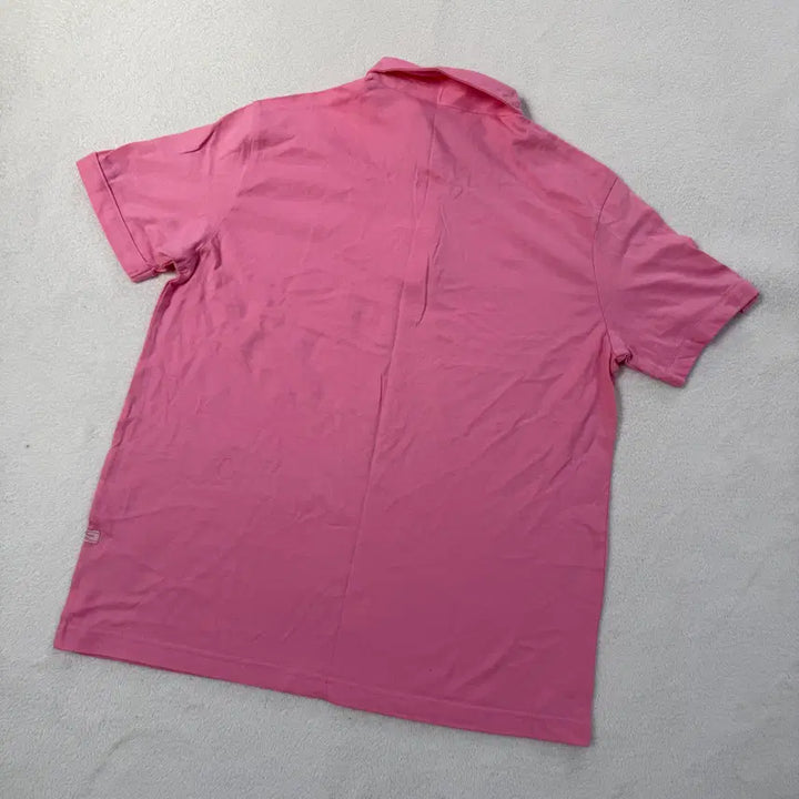 [BUNJANG] Vintage Pink Short Sleeve Polo Shirt / 100 빈티지 핑크 반팔 카라 티셔츠 0423T